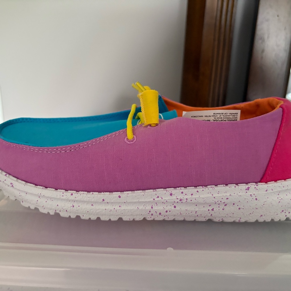 Hey Dude Women's Colorful Slippers - Pink, Blue, Yellow